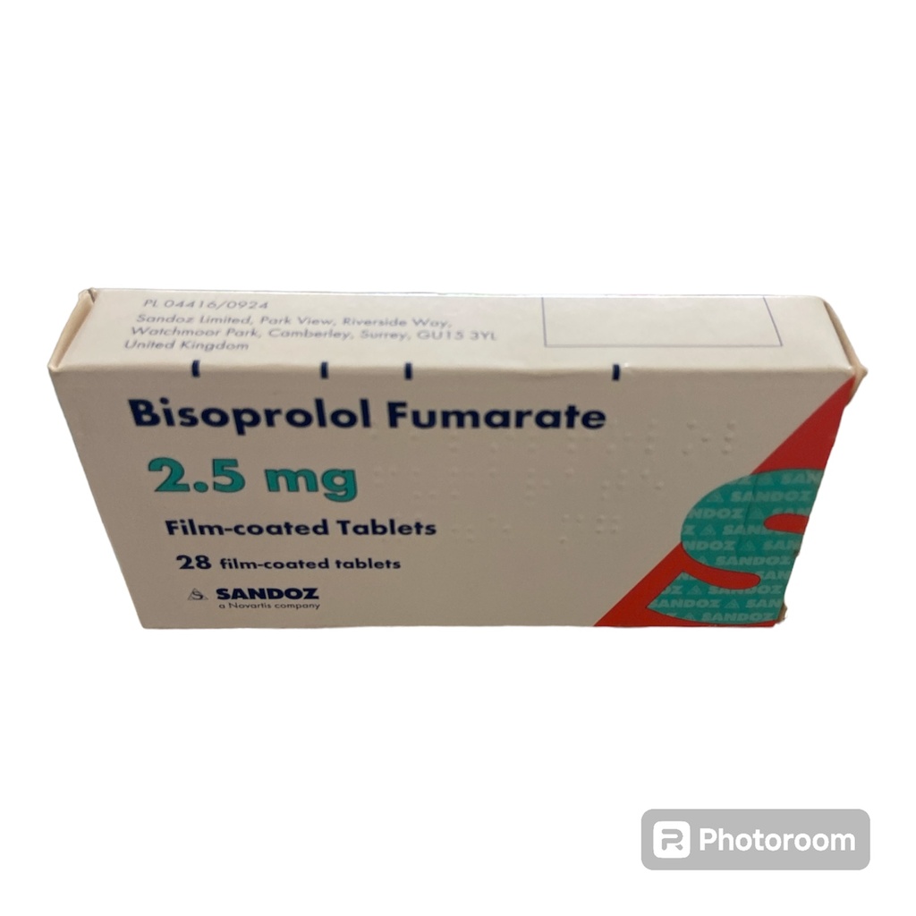 [akd153] Bisoprolol Fumarate 2.5mg Tablets Sandoz
