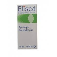 [akd340] Elisca (Chloramphenicol 0.5% w/v) Eye Drops 10ml