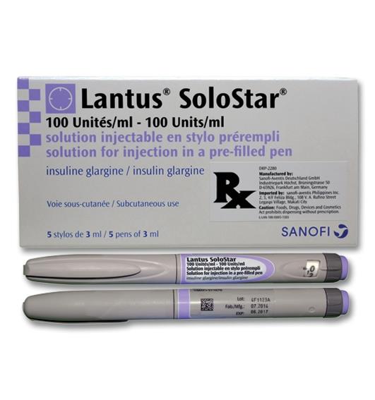 [akd554] Lantus Solostar 100 IU x 3ml flexpen