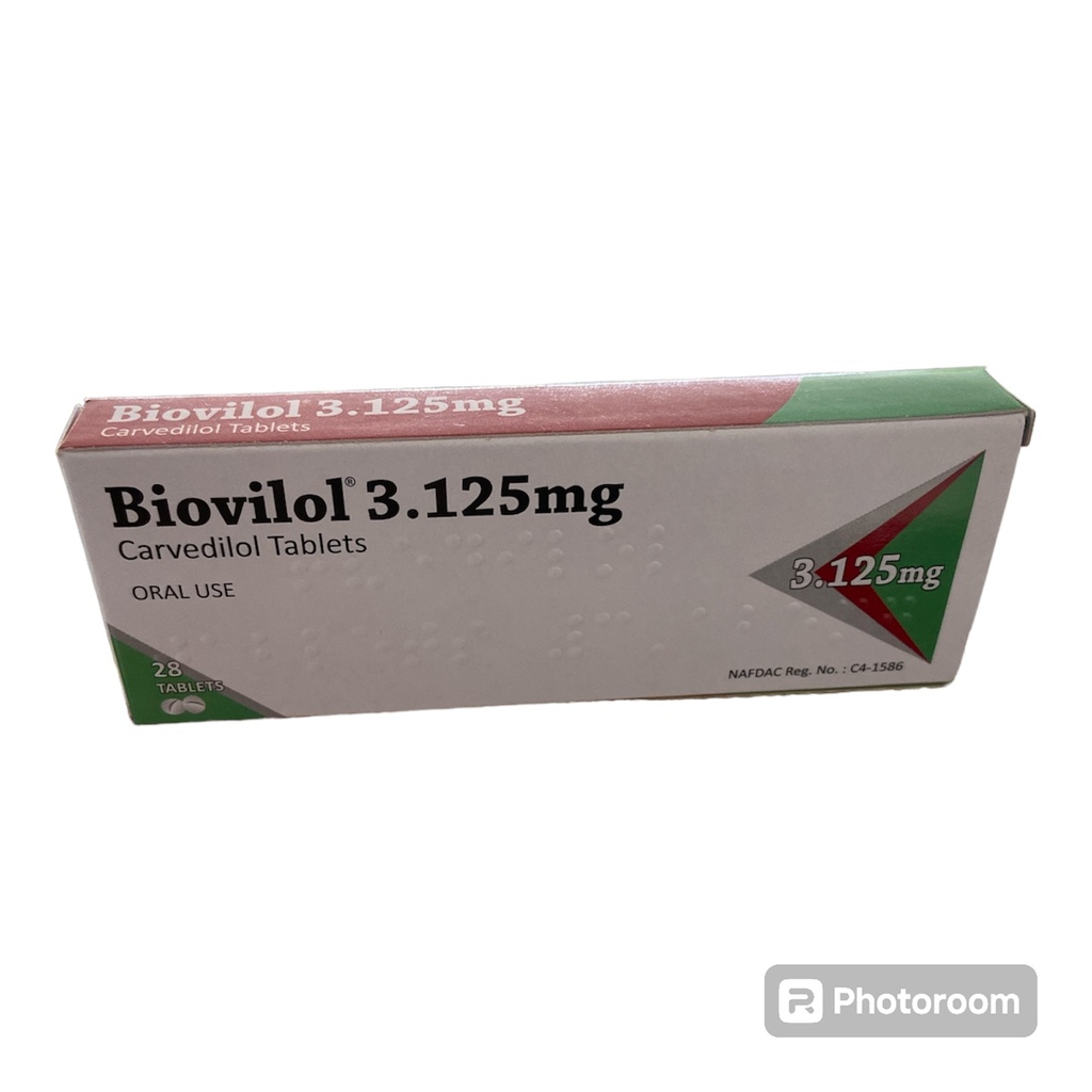 [akd151] Biovilol Carvedilol 3.125mg