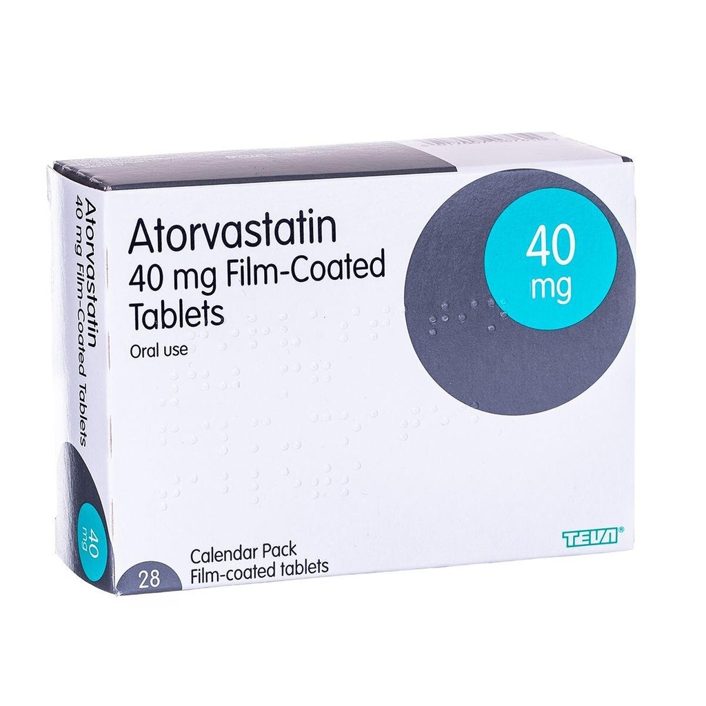 Atorvastatin 40mg Teva Tablets