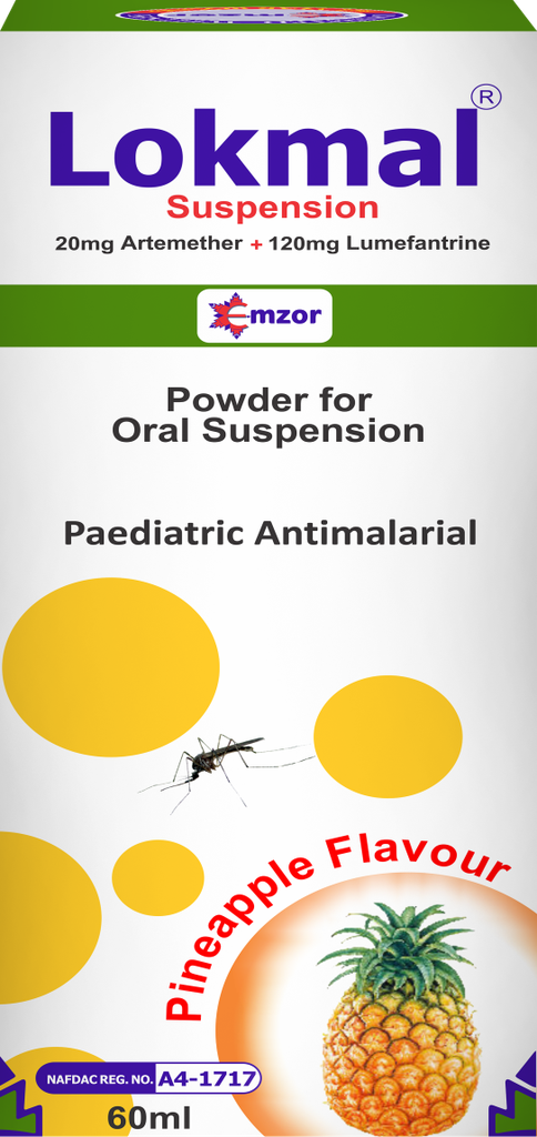 [akd574] Lokmal Suspension (artemeter lumefantrine)