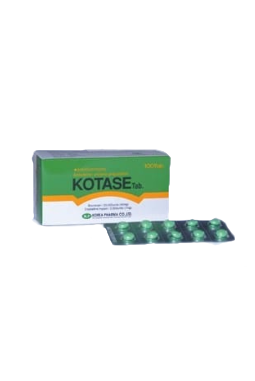 [akd540] Kotase (Bromelain 40mg/Crytalline trypsin 1mg) Tablets