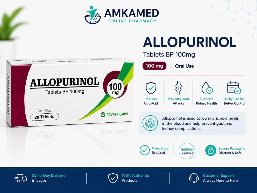Allopurinol 100mg Tablets Dony