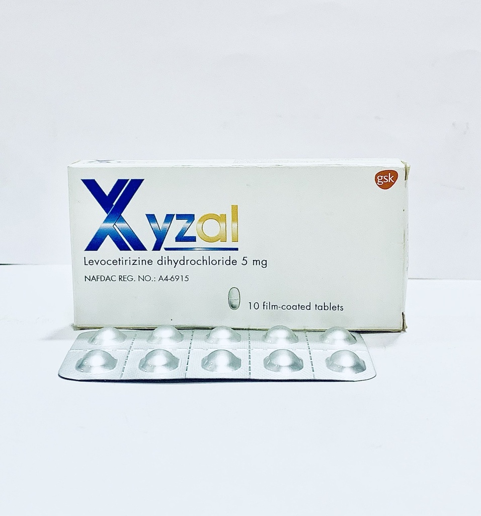 [akd1013] Xyzal (Levocetrizine Dihydrochloride) 5mg Tablets GSK