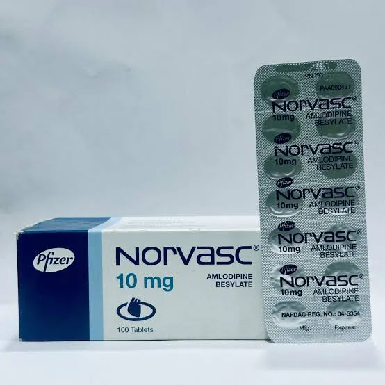 Norvasc (Amlodipine) 10mg X10 Tablets
