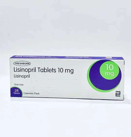 [akd567] Lisinopril 10mg Tablets Exxon Pharma, Freshborn, Lisitab