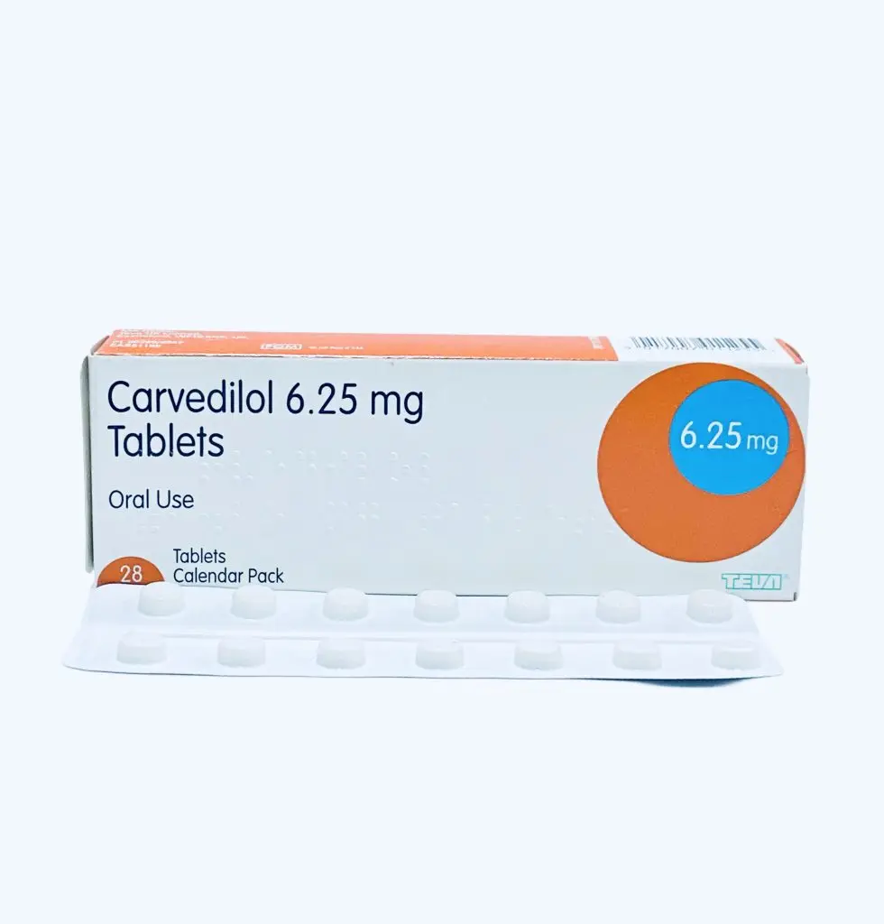 Carvedilol 6.25mg Tablets Teva