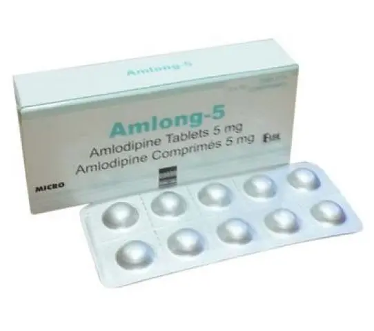 Amlong (Amlodipine) 5mg Elbe