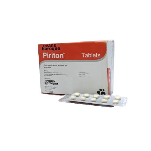[akd796] Piriton (Chlorpheniramine Maleate) Evans baroque Tablets