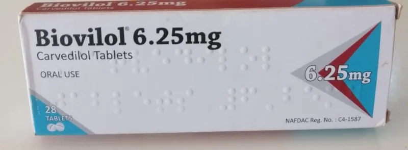 Biovilol Carvedilol 6.25mg