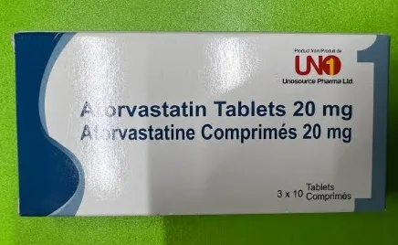 Atorvastatin 20mg Tablets Unosource / freshborn