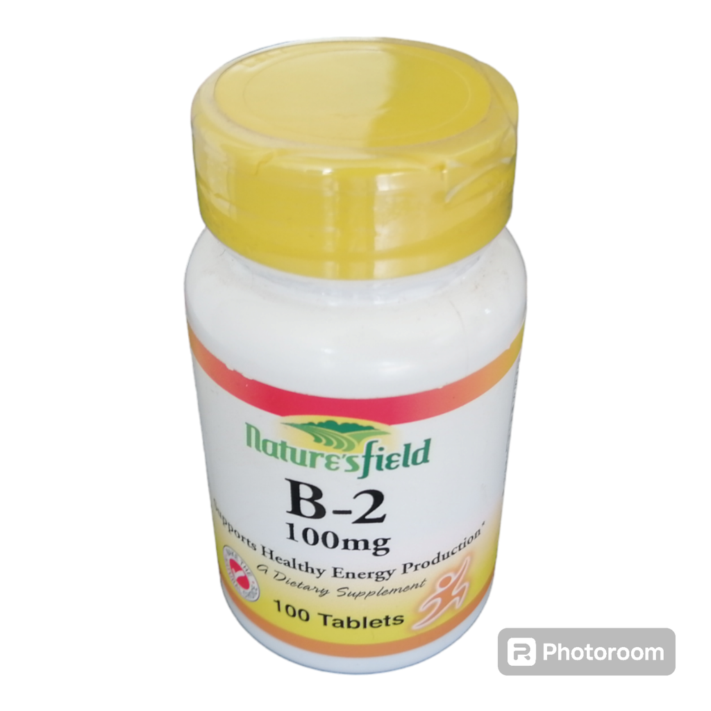 [akd662] Nature's Field Vitamin B2 100Mg x 100 Tablets