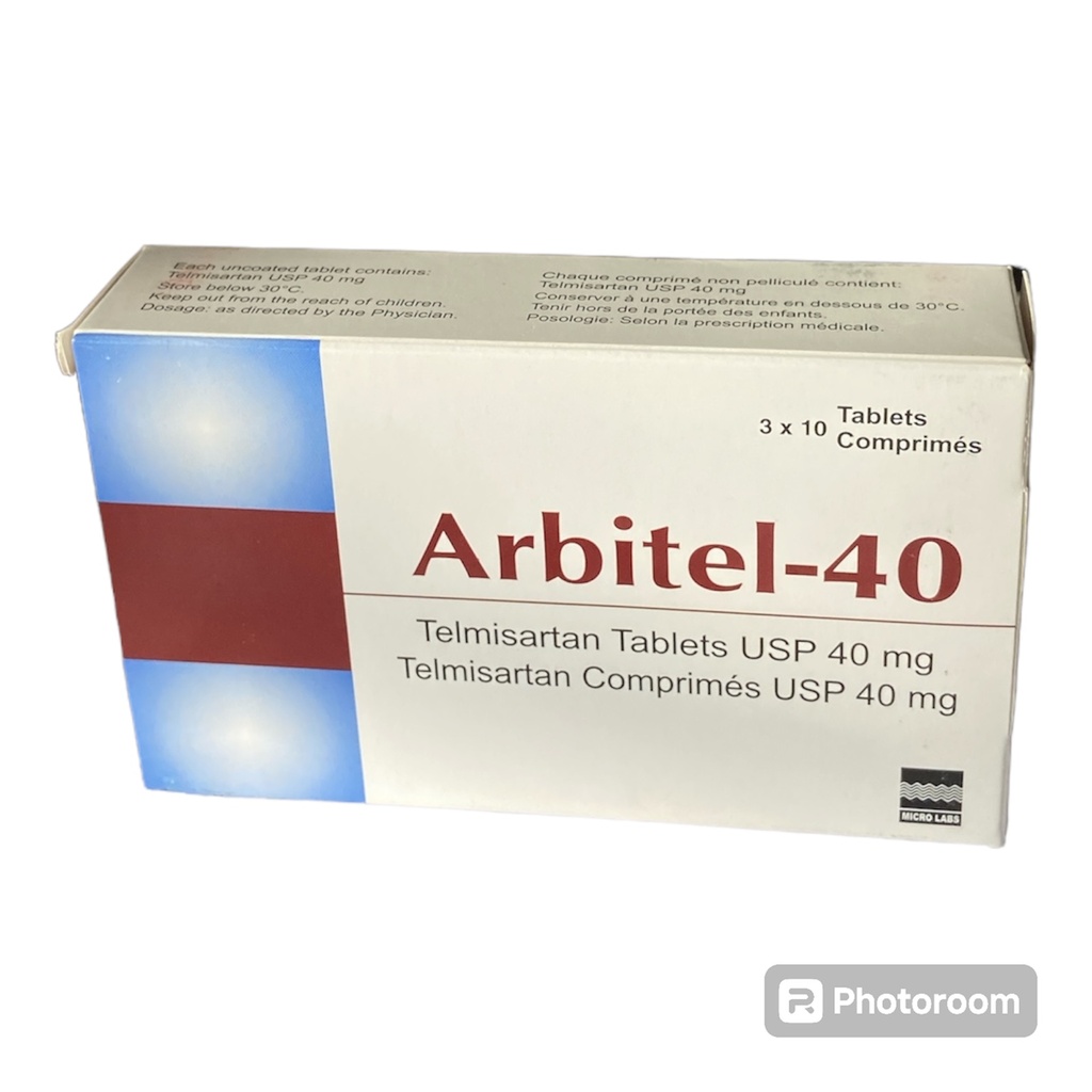 [akd090] Arbitel-40 (Telmisartan 40mg) Tablets