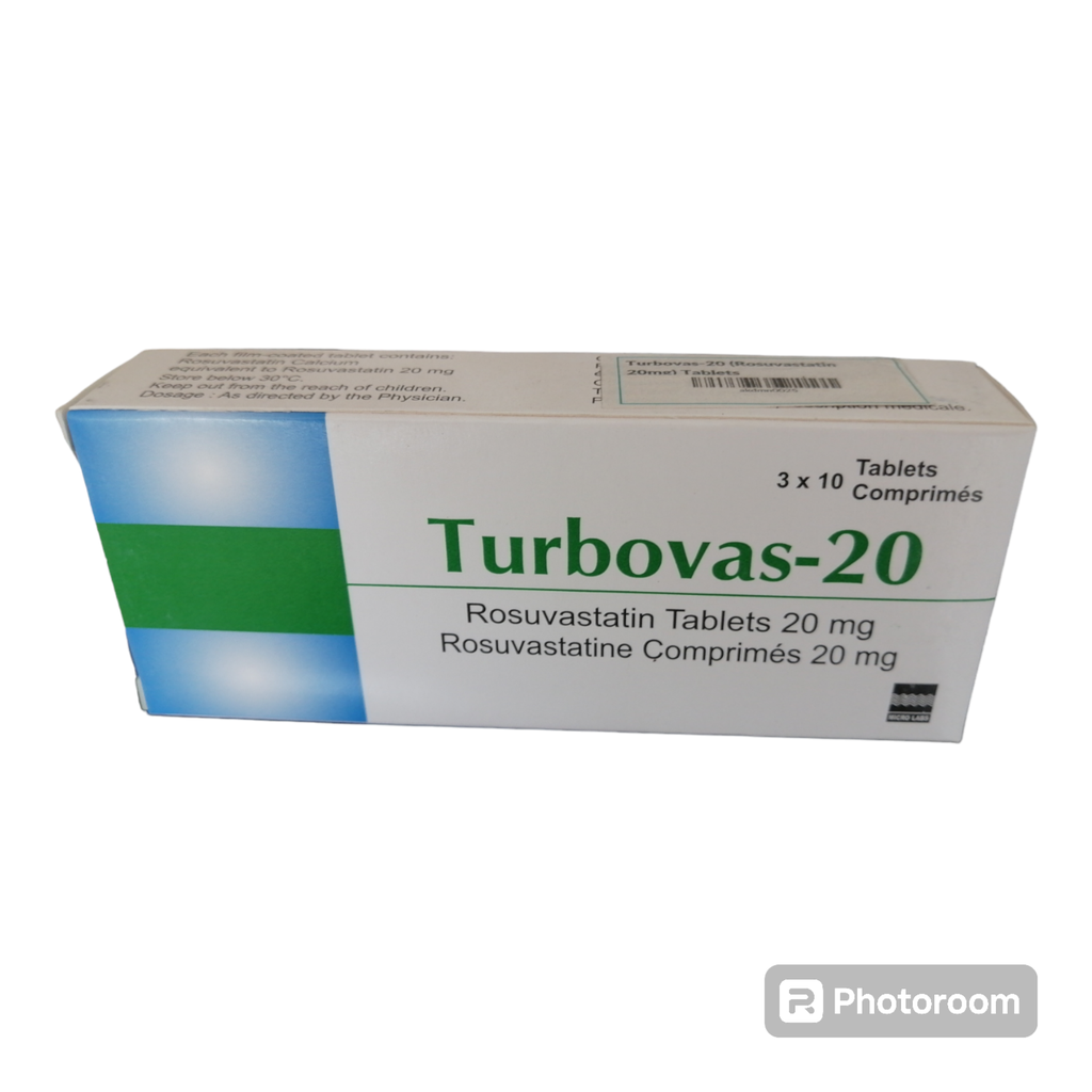 [akd953] Turbovas 20 (Rosuvastatin 20mg) Tablets