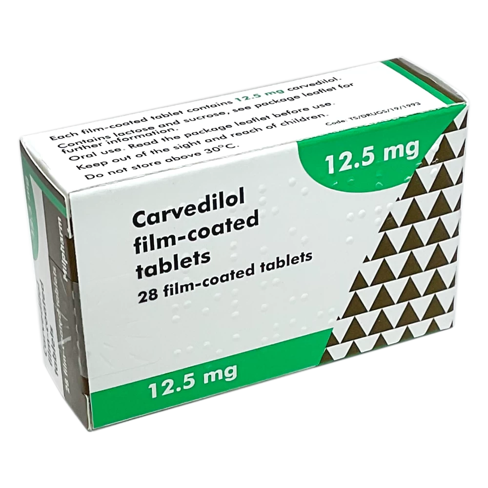 [akd183] Carvedilol 12.5mg Milpharm tabs