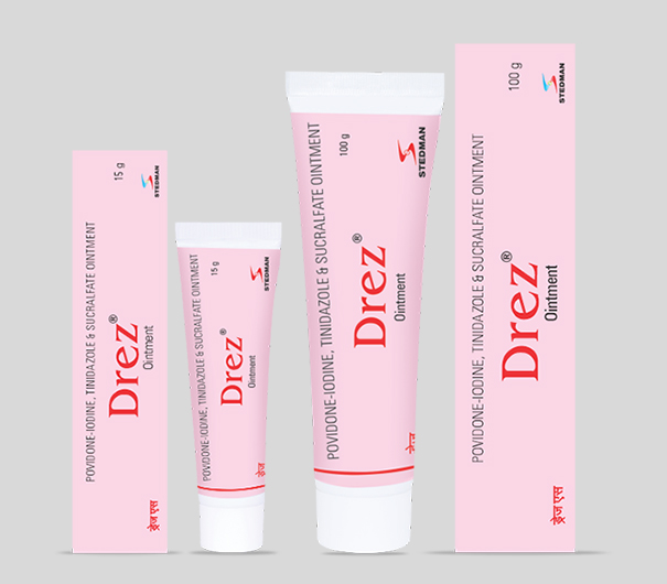 [akd317] Drez Ointment 100g Iodinated povidone & metronidazole ointment