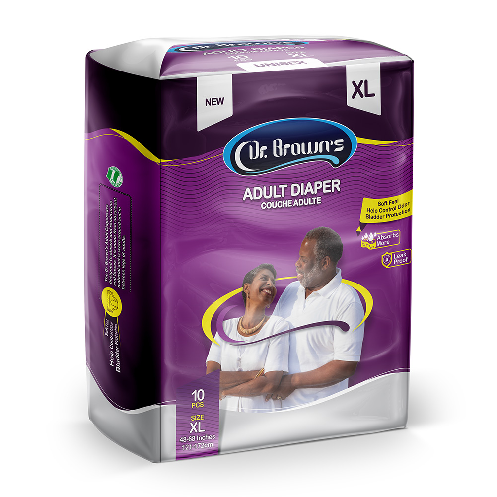 [akd029] Adult Diaper Dr Brown XL