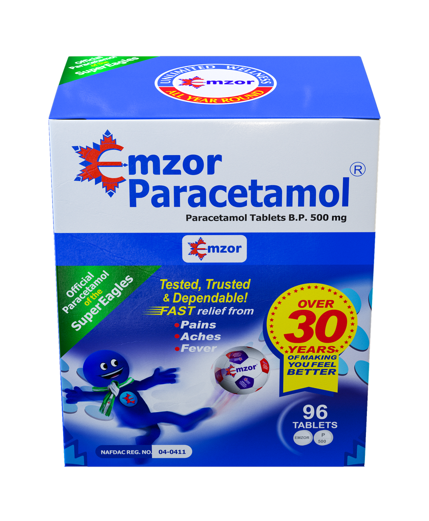 [akd775] Pcm (paracetamol) Emzor,Tabs