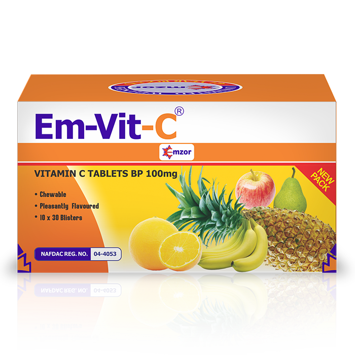 Emvit C (vitamin C) 100mg tabs