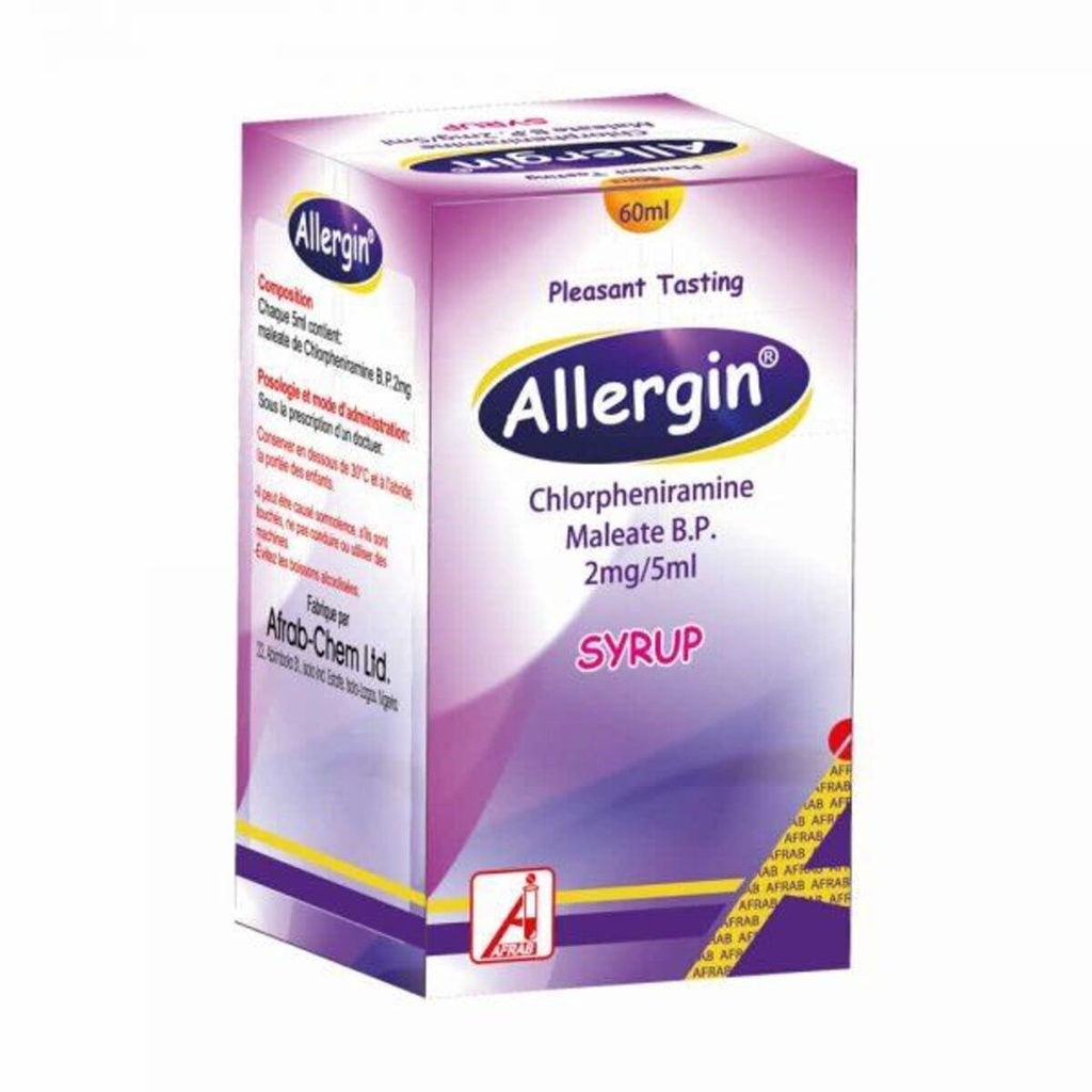 [akd049] Allergin (Chlorpheniramine) Syrup Afrab