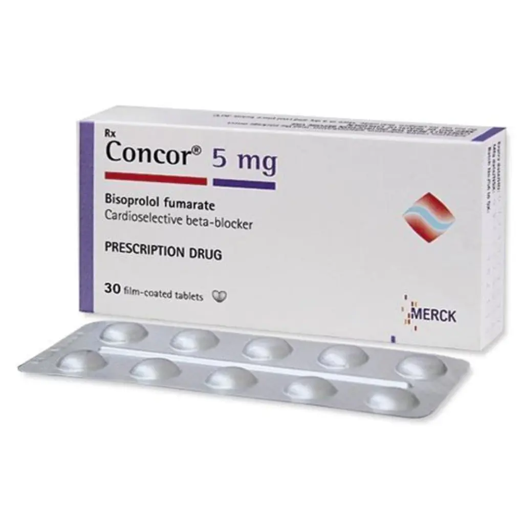[akd233] Concor 5mg (bisoprolol) tabs