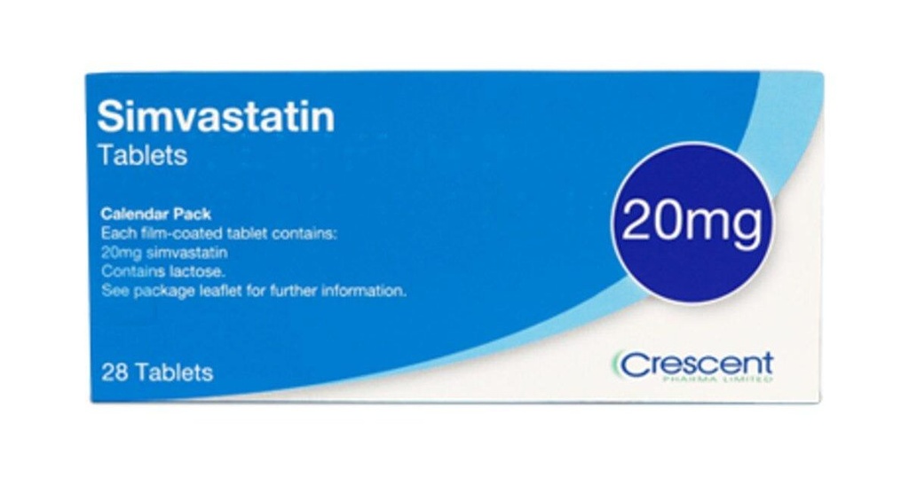 [akd870] Simvastatin 20mg Tablets