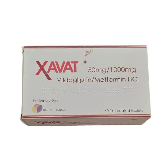 Xavat (Vildagliptin/Metformin) 50mg/1000mg Tablets