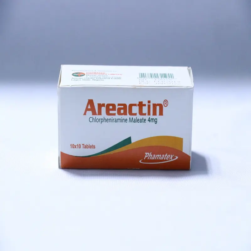 Areactin (Chlorpheniramine Maleate) Tablets