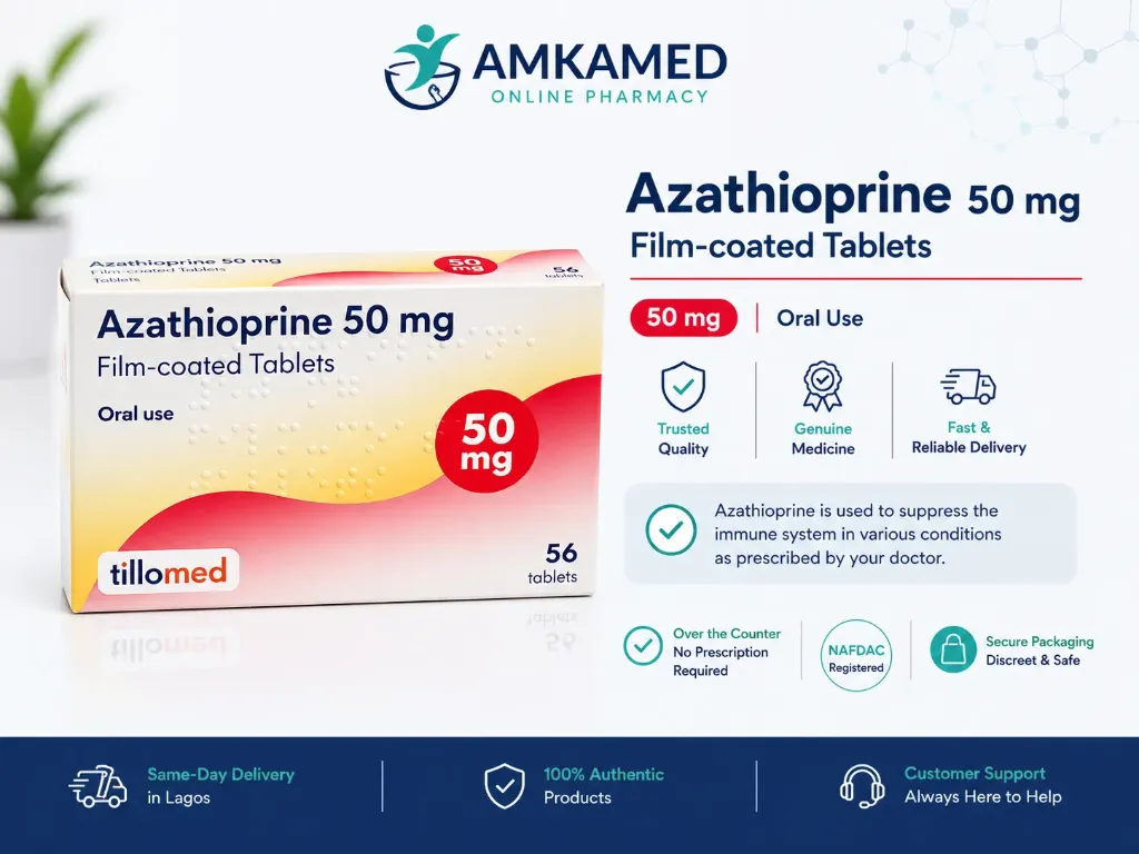 Azathioprine 50mg Tablets Tillomed