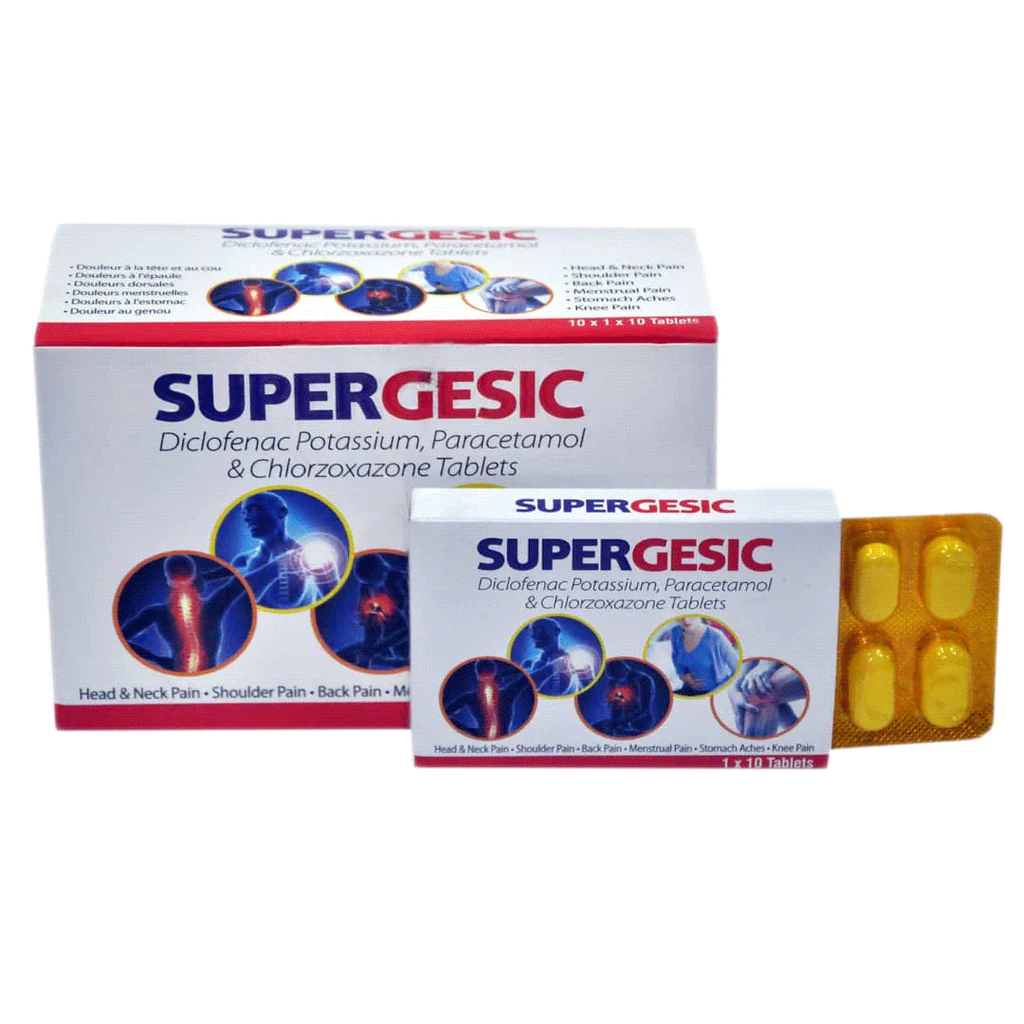 [akd900] Supergesic (Diclofenac, pcm, chlorzoxazone)