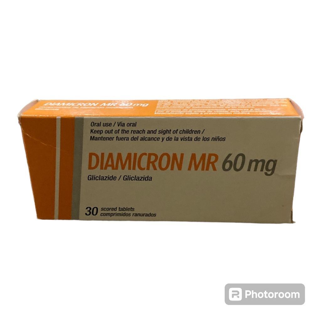 [akd291] Diamicron x60tabs (Gliclazide) 60mg U