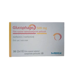 [akd449] Glucophage (metformin) 500mg Tabs Merck