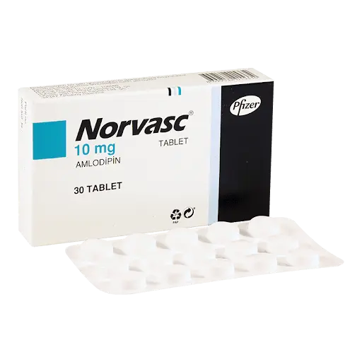 Norvasc (Amlodipine) 10mg x30 Tablets