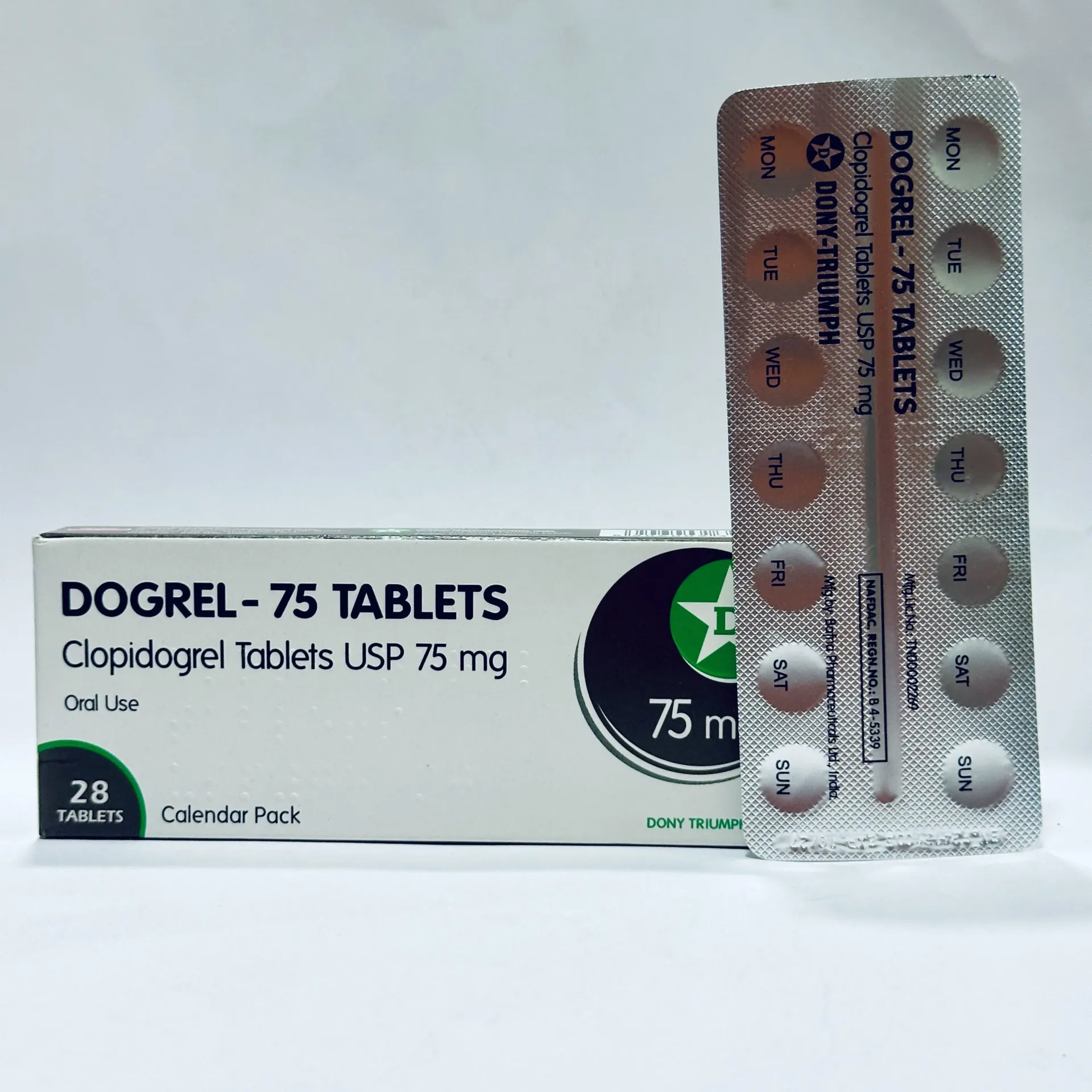 Dogrel 75mg (Clopidogrel tablets) 75mg