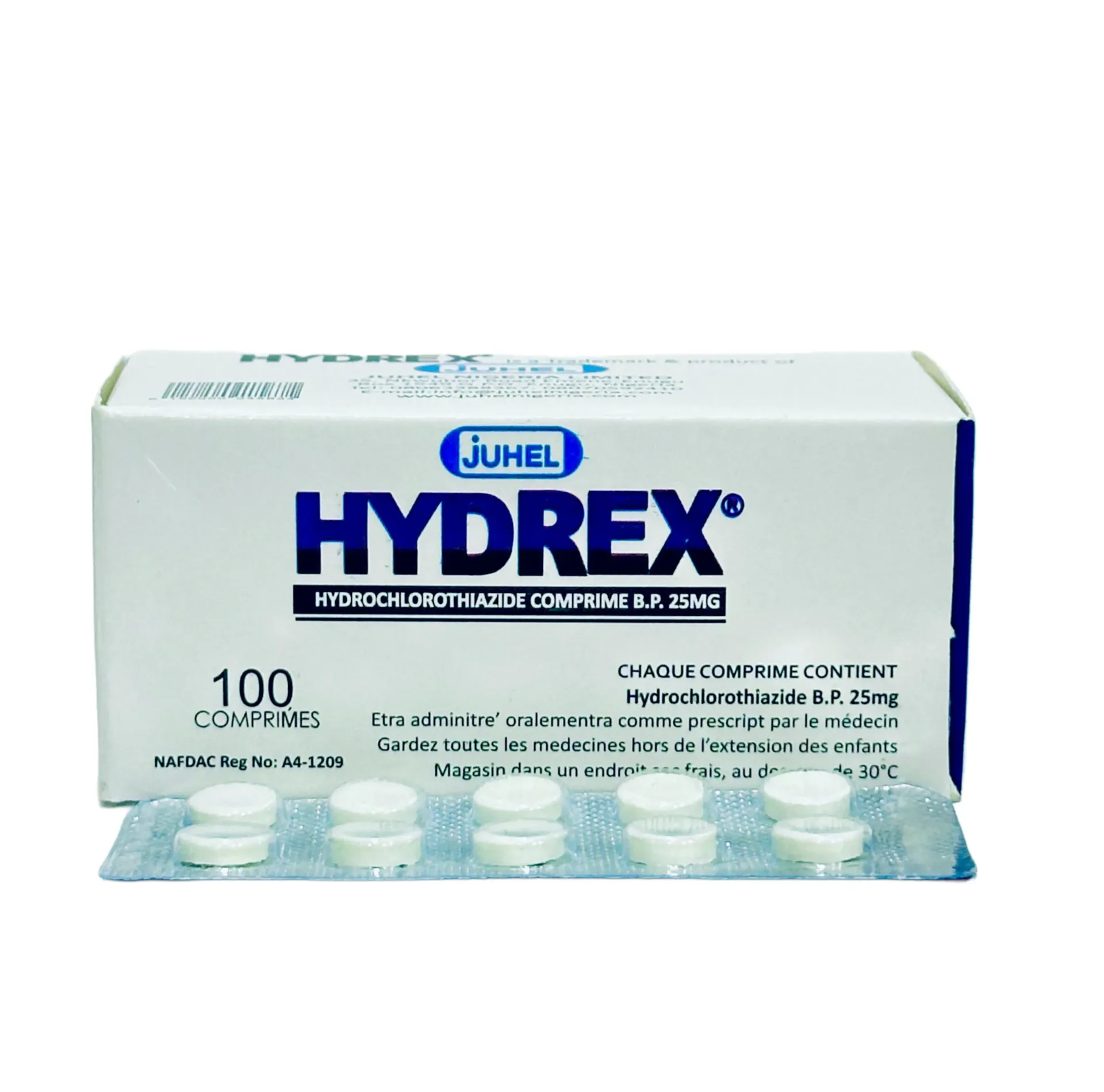 Hydrex (Hydrochlorothiazide) 25mg