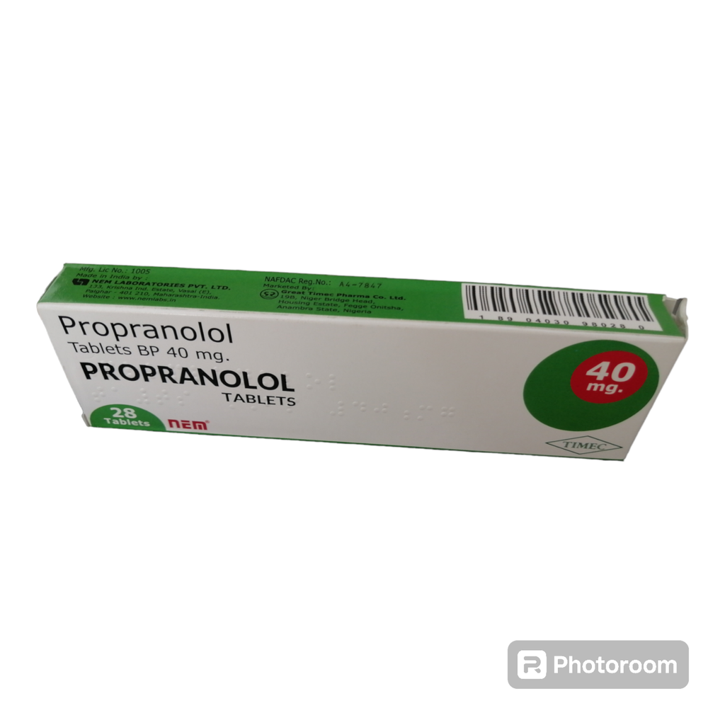 Propranolol Spc 40 Mg