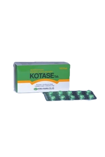 [akd540] Kotase (Bromelain 40mg/Crytalline trypsin 1mg) Tablets