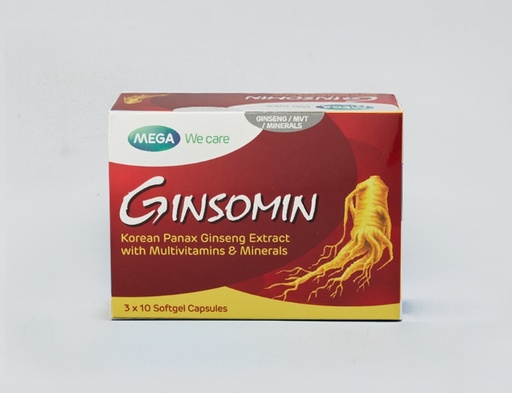 [akd445] Ginsomin Caps (Korean Panax Ginseng with Multivitamins)