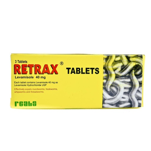 [akd833] Retrax (Levamisole) 40mg Tabs