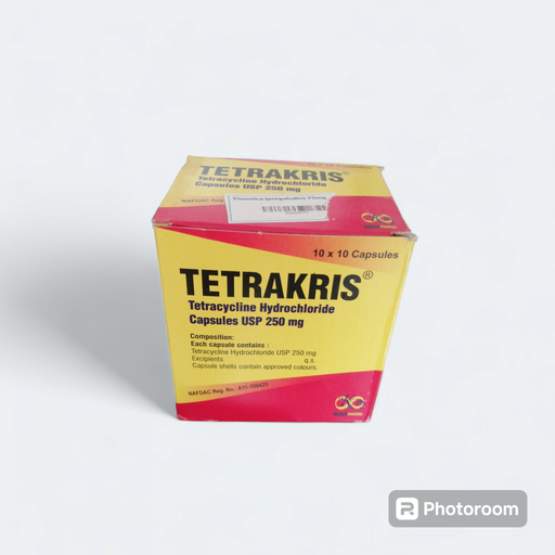 [akd931] Tetrakris (tetracylcine) 250mg caps