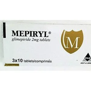 [akd608] Mepiryl - 2mg M&B (glimepiride)