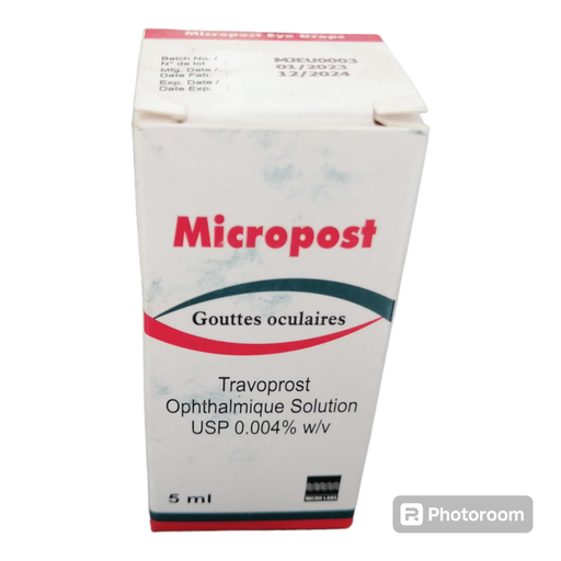 [akd626] Micropost (Travoprost Ophthalmic Solution 0.004% w/v) 5ml Eye Drops