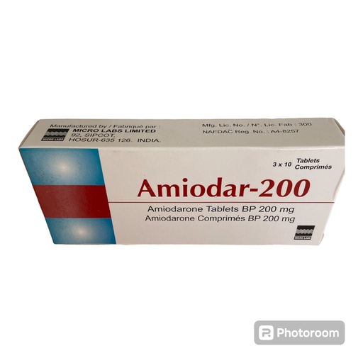 [akd057] Amiodar-200 (Amiodarone) 200mg Tablets