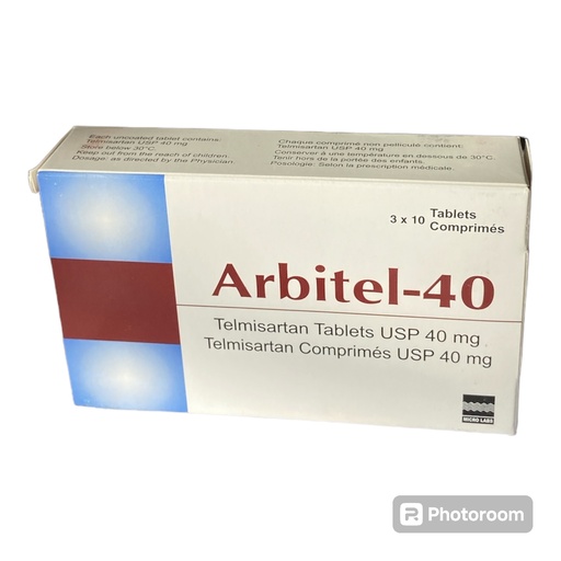 [akd090] Arbitel-40 (Telmisartan 40mg) Tablets