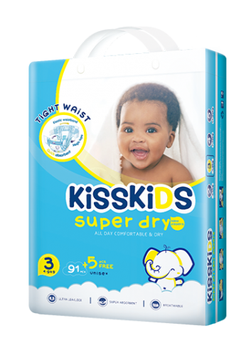 [akd529] Kisskids Jumbo Midi Baby Diaper