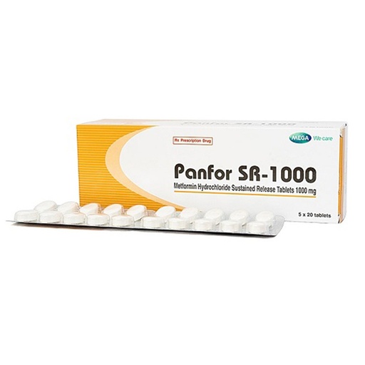 [akd769] Panfor-SR 1000 (Metformin Hydrochloride1000mg) Tablets