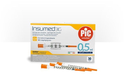 [akd501] Insumed 30g Insulin Syringe 0.5ml (50iu)