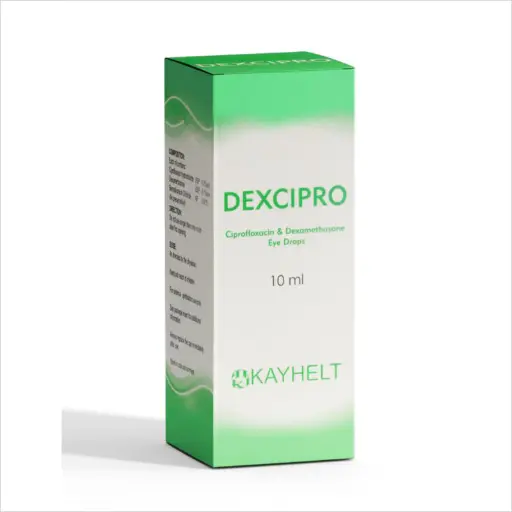 [akd287] Dexcipro (dexamethasone/ciprofloxacin) eye drop 10ml