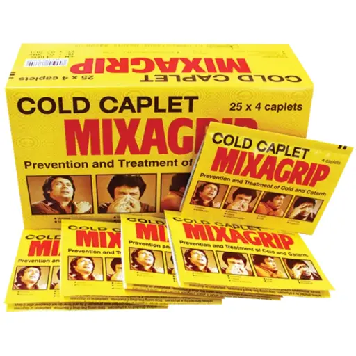 [akd634] Mixagrip (Paracetamol 500mg, Chlorpheniramine Maleate 2mg and Phenylephrine HCL 10mg) Caplets